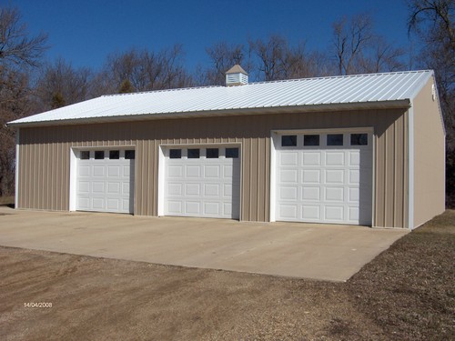 new 3 stall garage full cement and electrical.