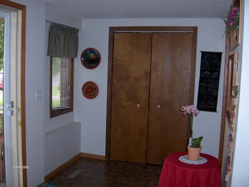 entry area with large closet