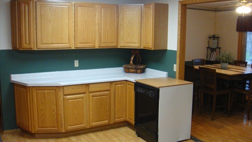 kitchen more counter space and cabinets.