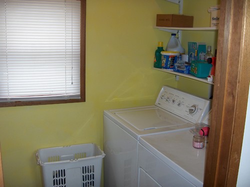 main floor laundry and bathroom