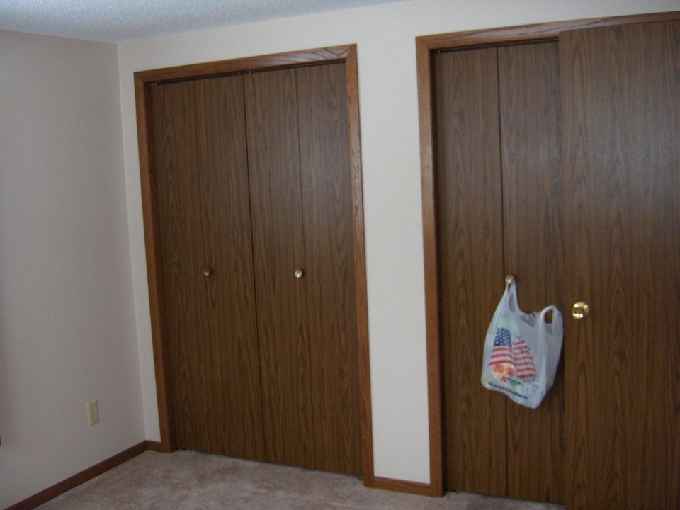 second bedroom with 2 closets