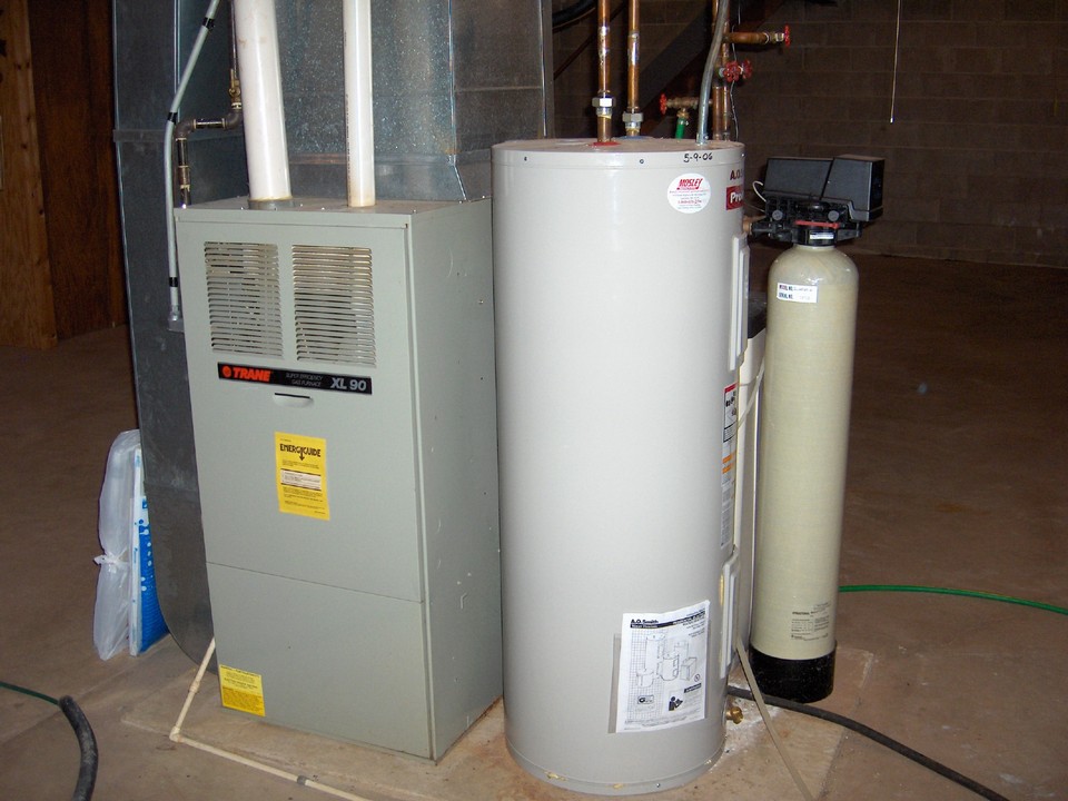 updated furnace, central air, heater, softener