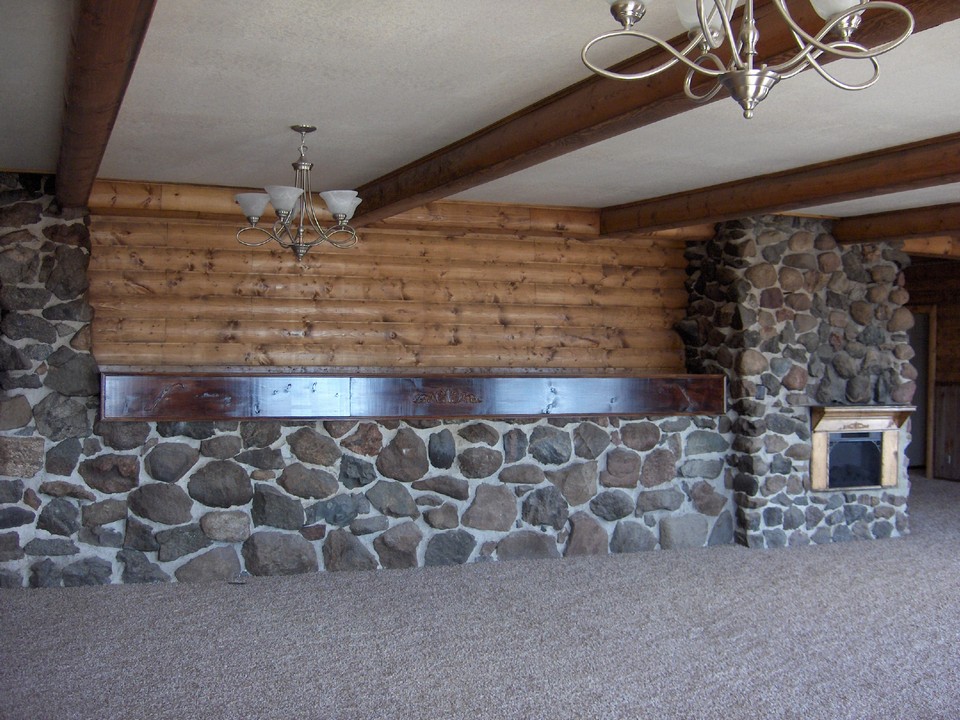 fire place in living room