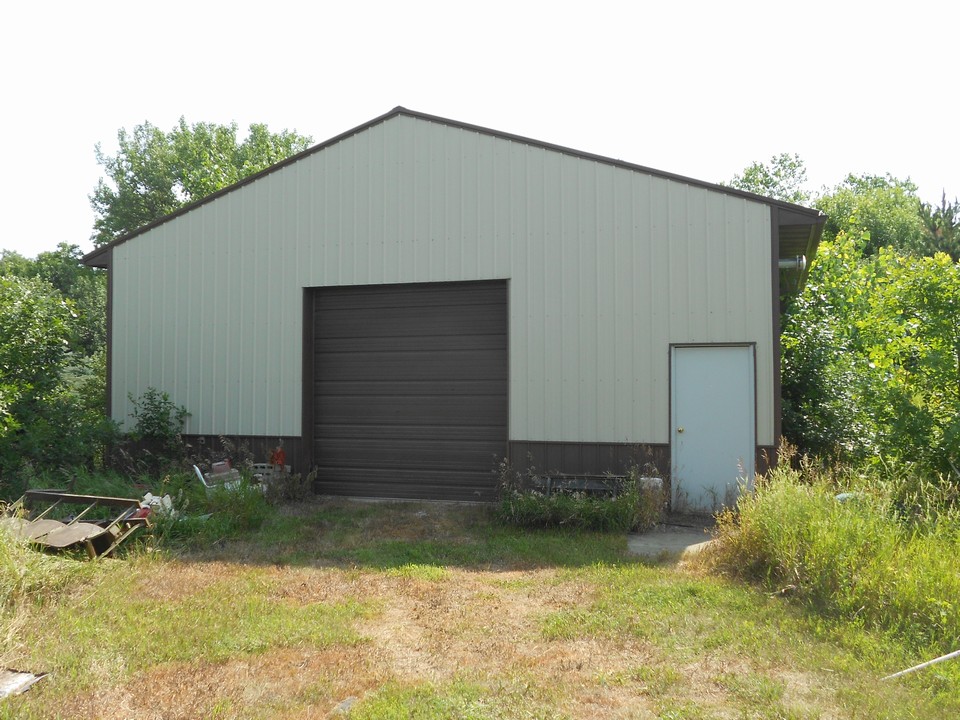 front of shed