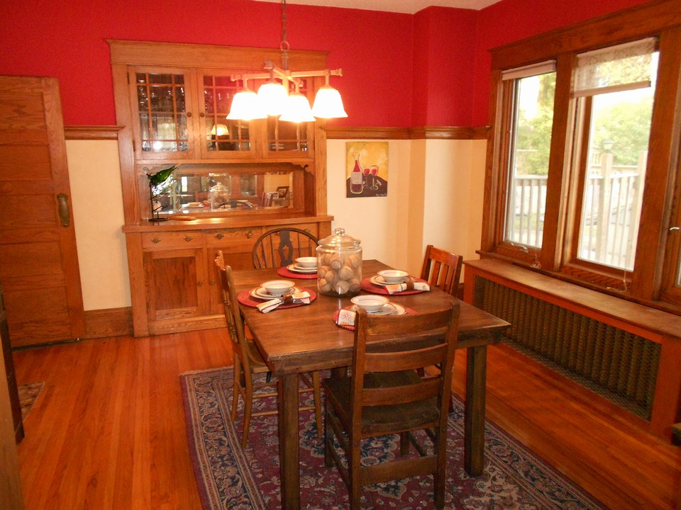 dining room hardwood floors and built ins
