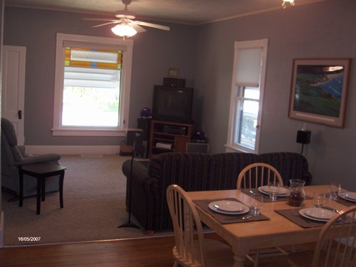 dining area and living room