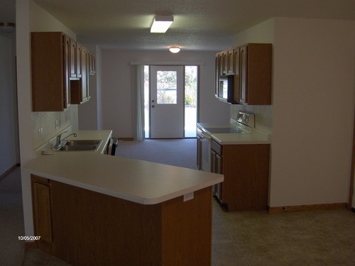 kitchen area this view you see as you come in the front door