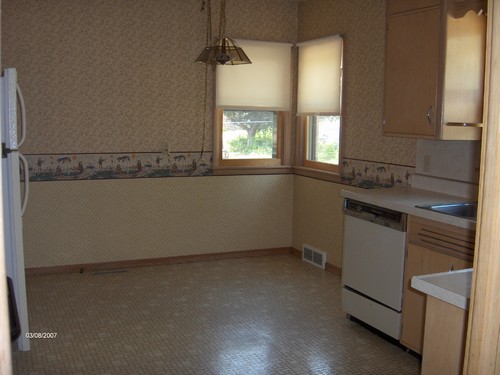 kitchen view from living room