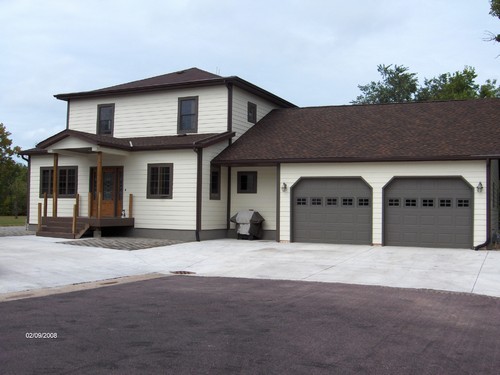 front view almost everything is new. huge attached garage.