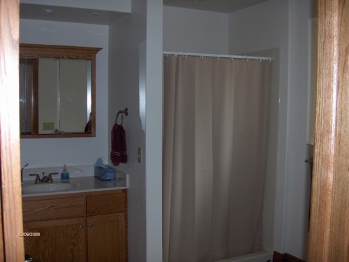 upstairs and master bath.