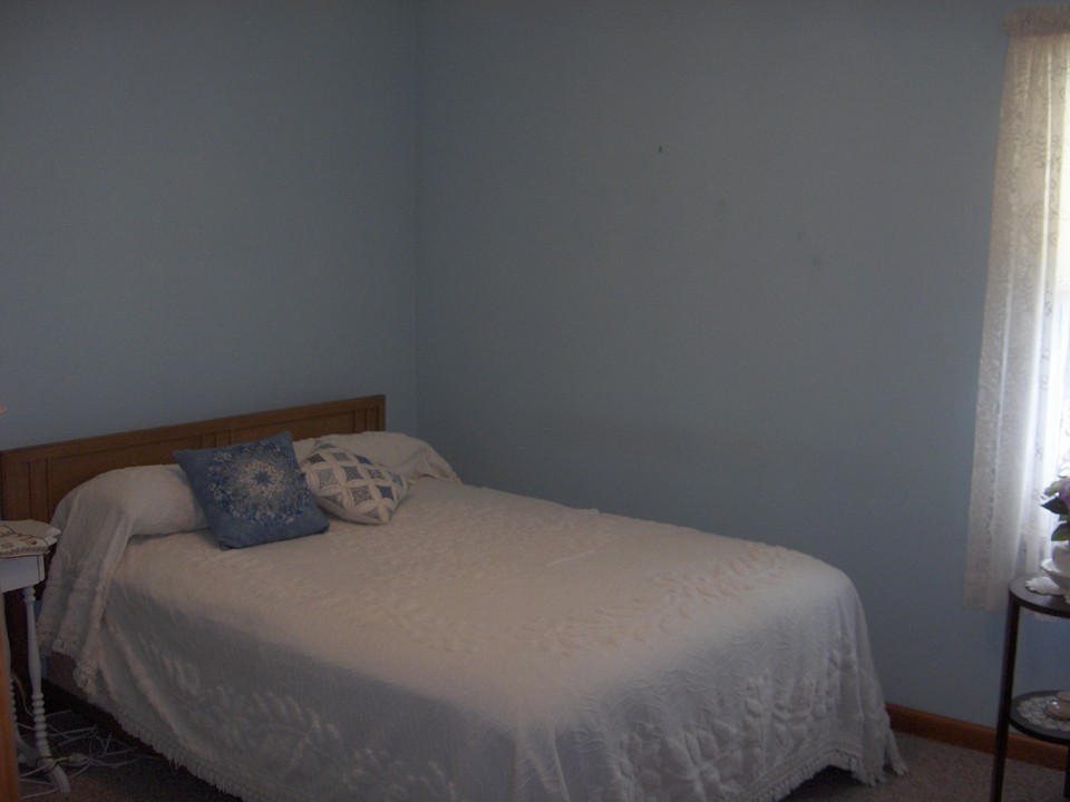 one of two bedrooms on main floor