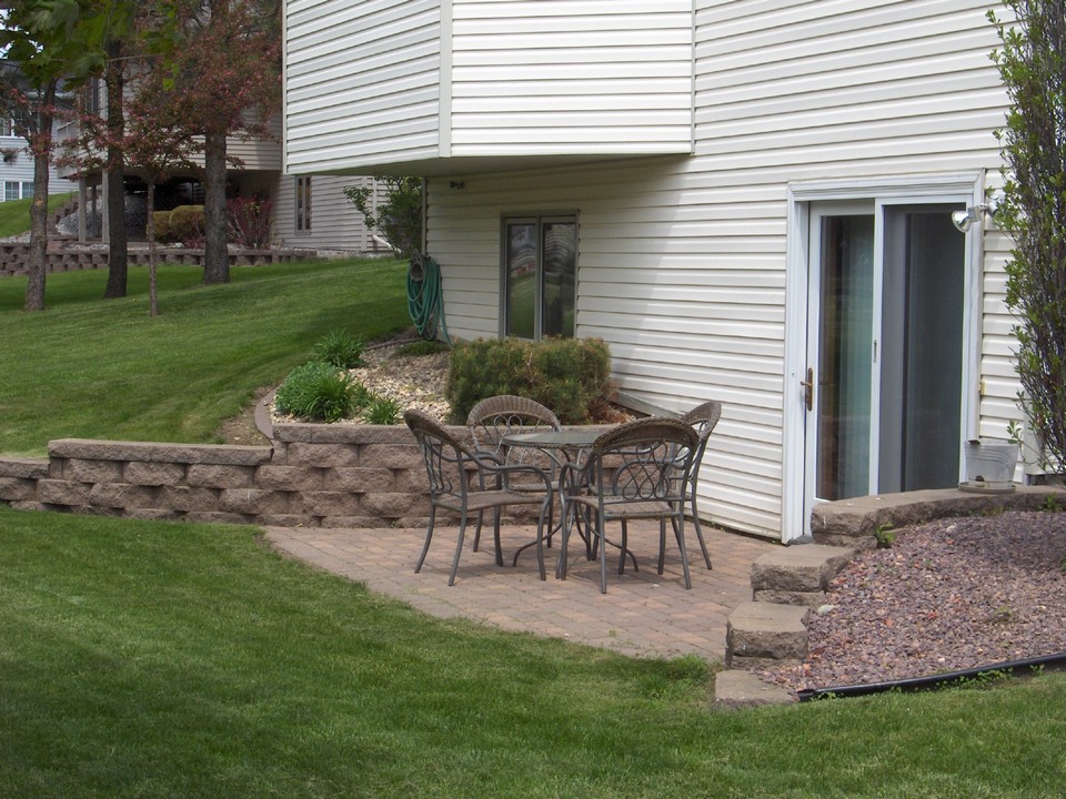 deck from the walkout basement