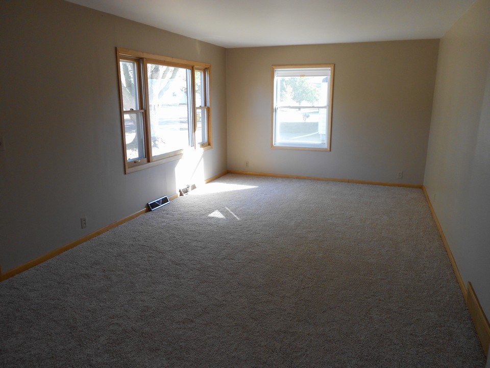 living room with new carpet