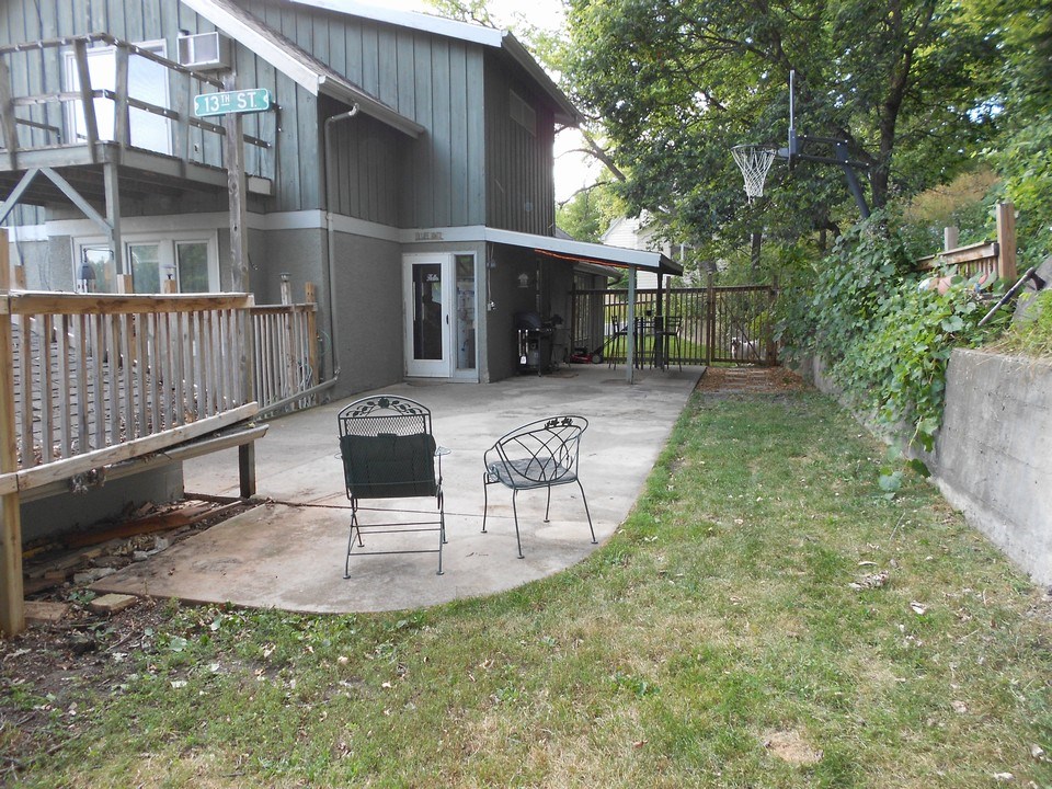 backyard very private and fenced in.