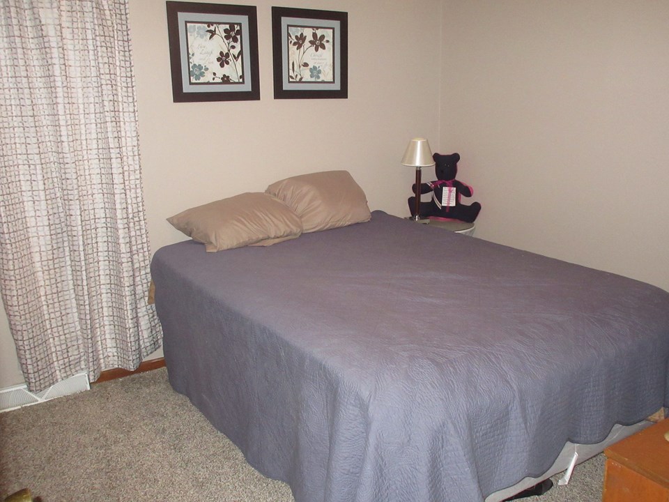 guest bedroom on main floor this is right next to the bathroom