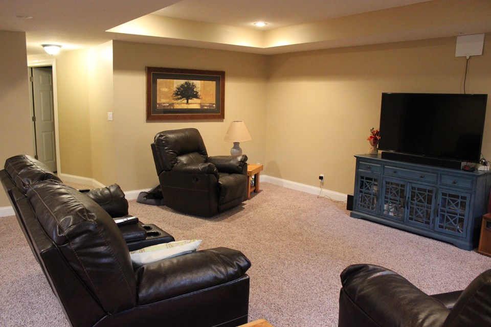 basement family room