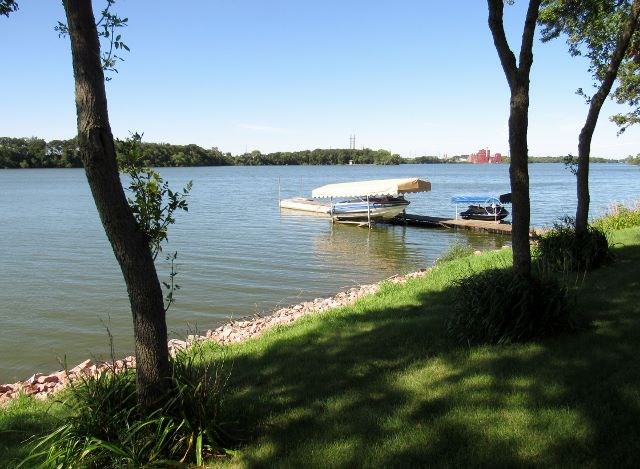 granite portion of the beach and dock