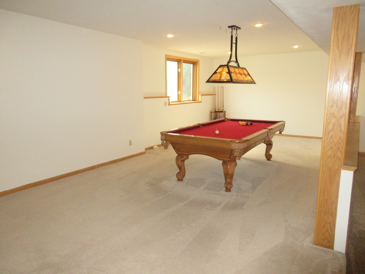 pool table room egress windows