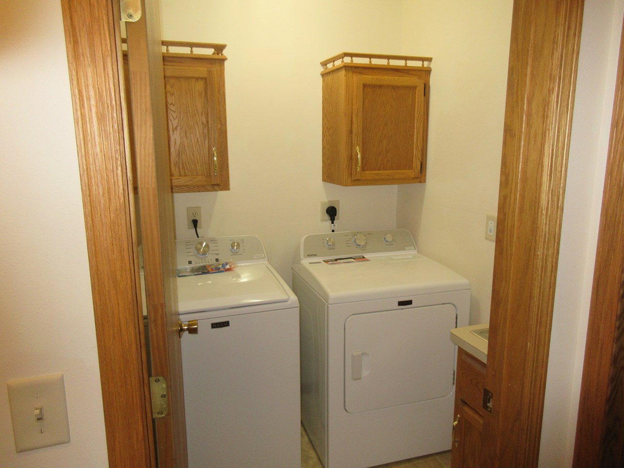 main floor laundry new washer and dryer
