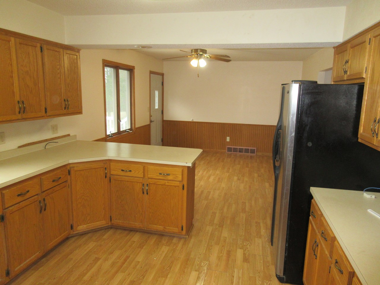 kitchen and dining room