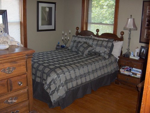 master bedroom with huge closet