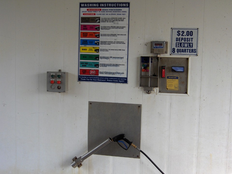 one of two self serve bays.