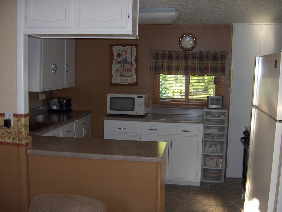 kitchen from dining area.