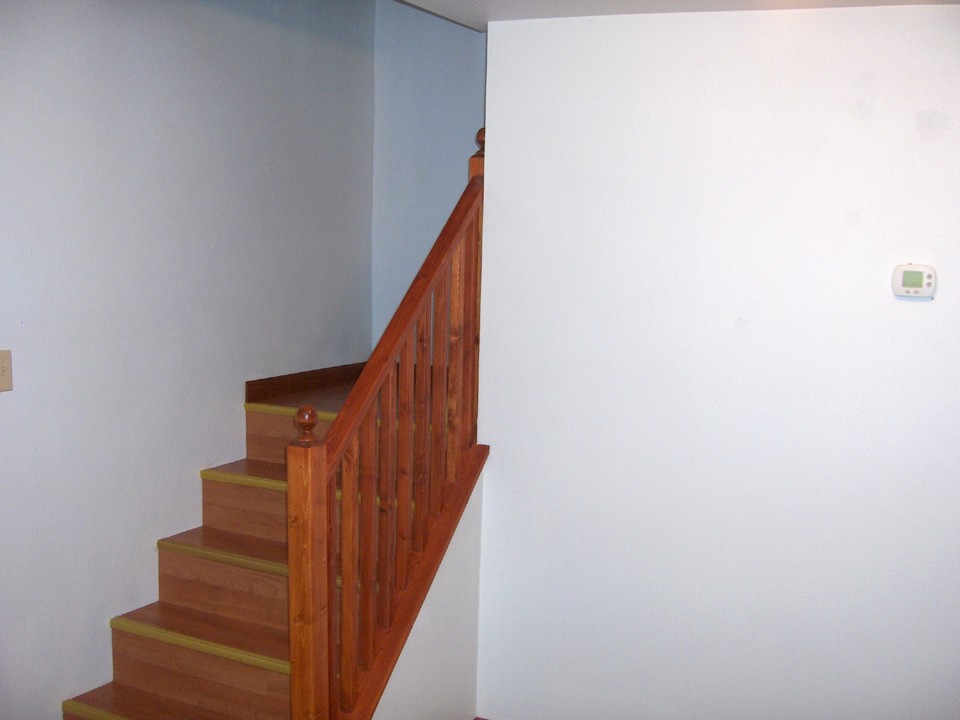 open stairs to 2nd floor