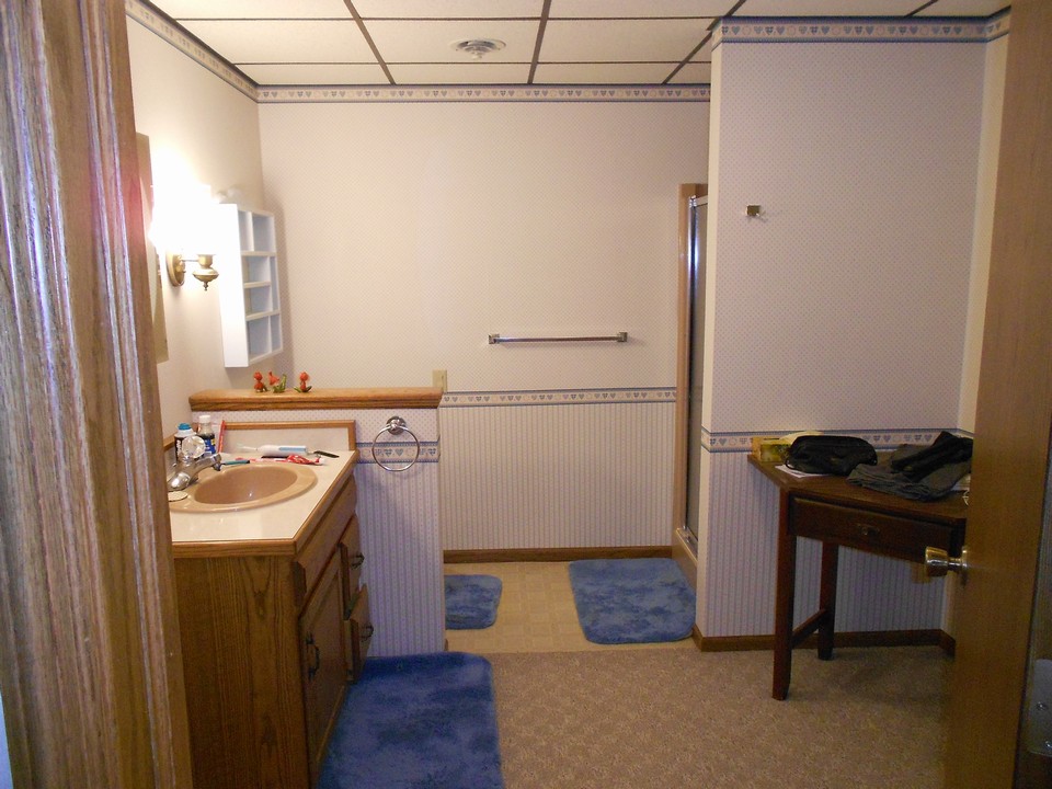 large basement bathroom