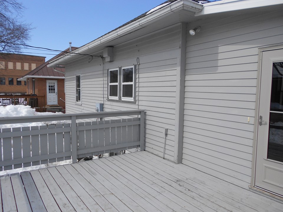 back deck and entry