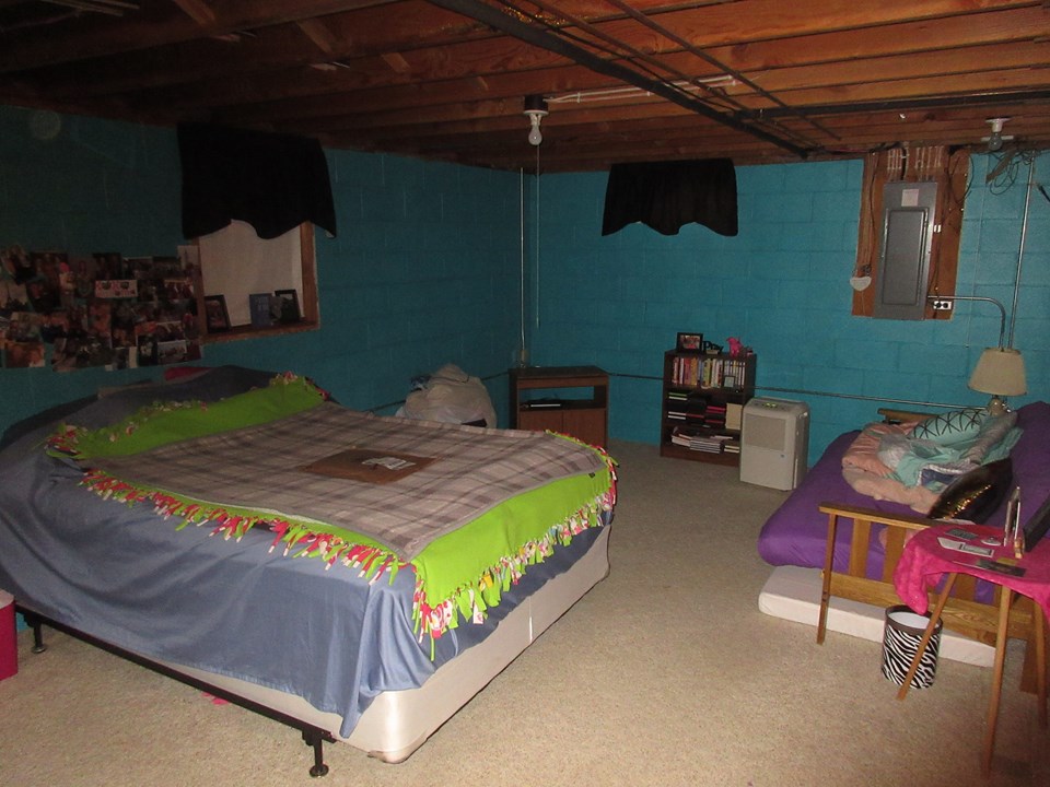 basement storage or potential bedroom