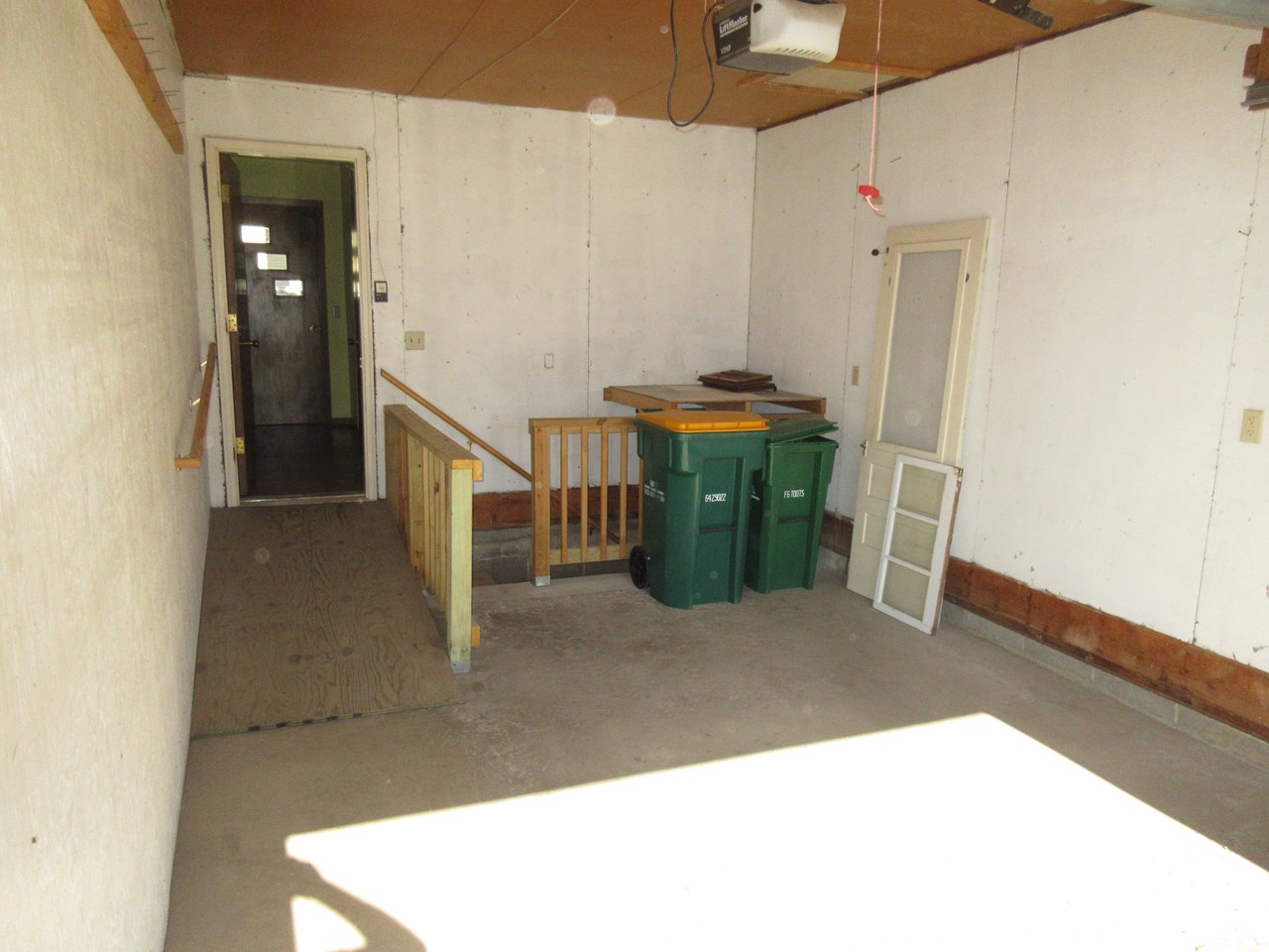 attached garage basement access