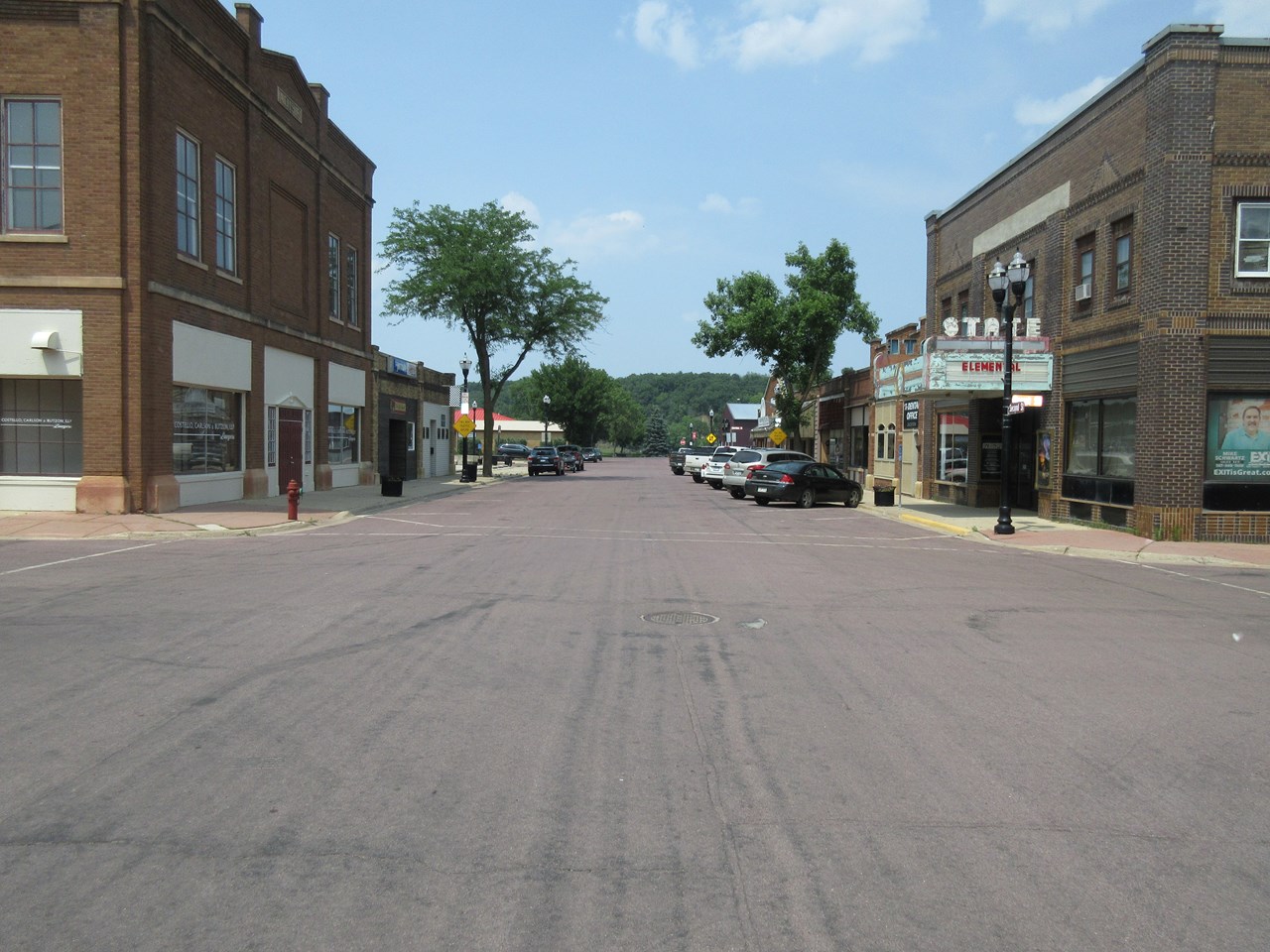 main street view to the north