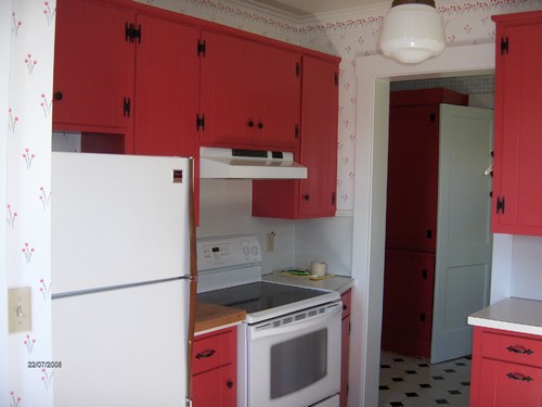 beautiful kitchen set up for ease of use.