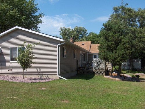 open back yard