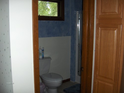 main floor bathroom with shower