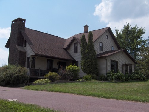 front of the house
