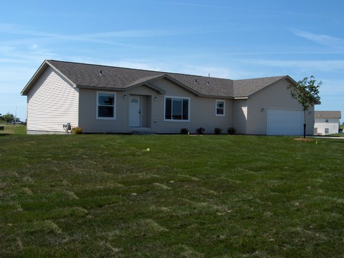 front of house all new sod and a sprinkler system.