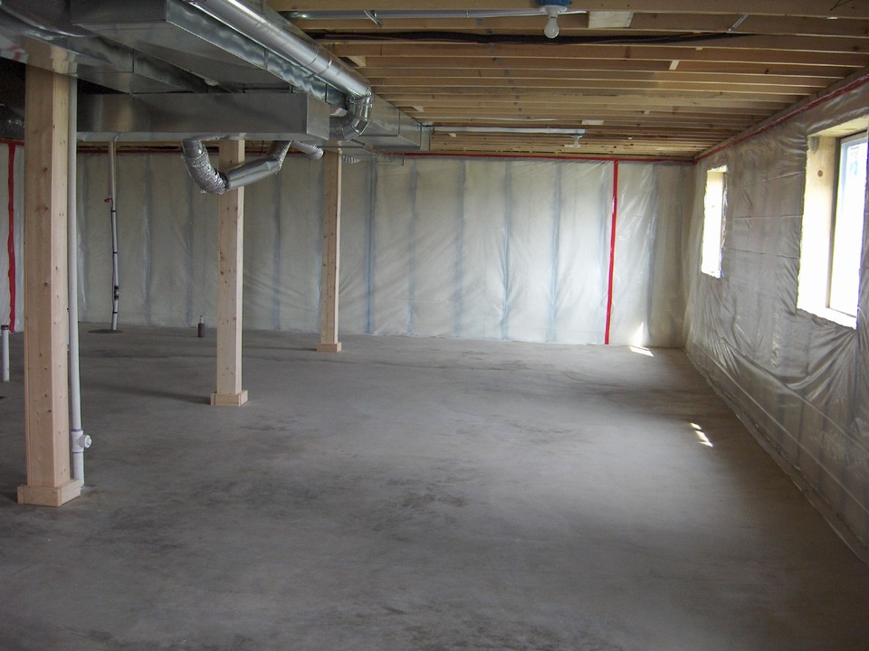 wide open basement
