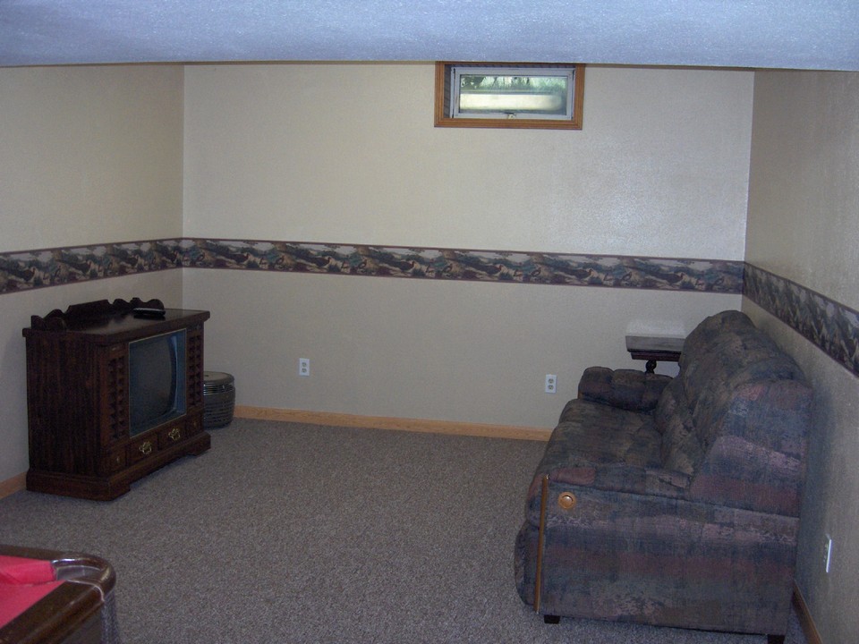downstairs living area.