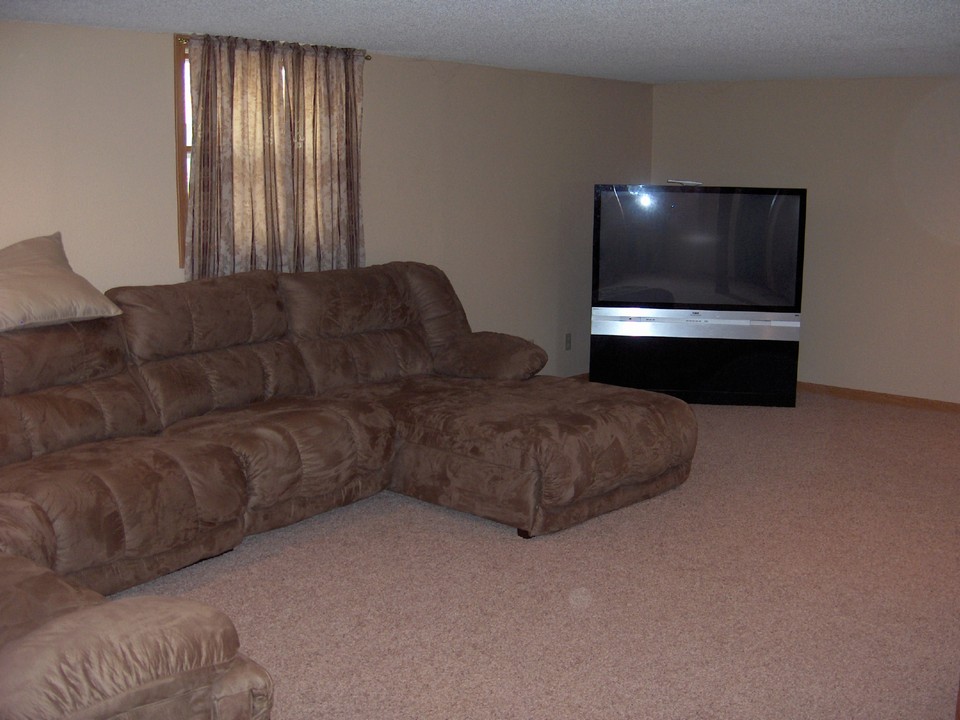 family room on lower level