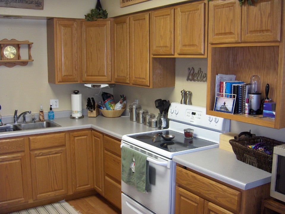 kitchen lots of cupboards