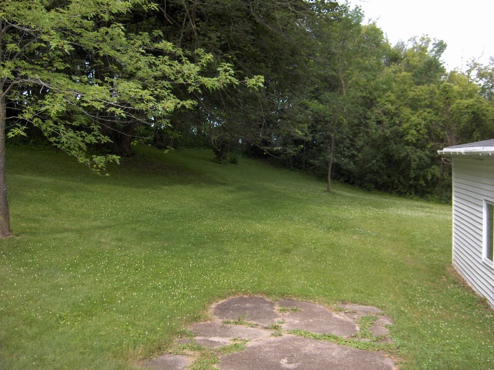 part of large yard