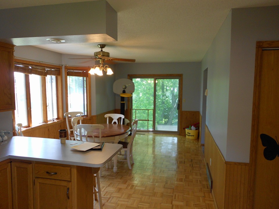 kitchen is open to the dining room
