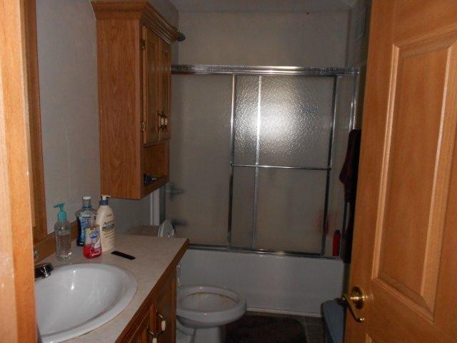 main floor and basement bathrooms