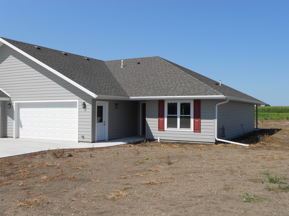 north side of twin home