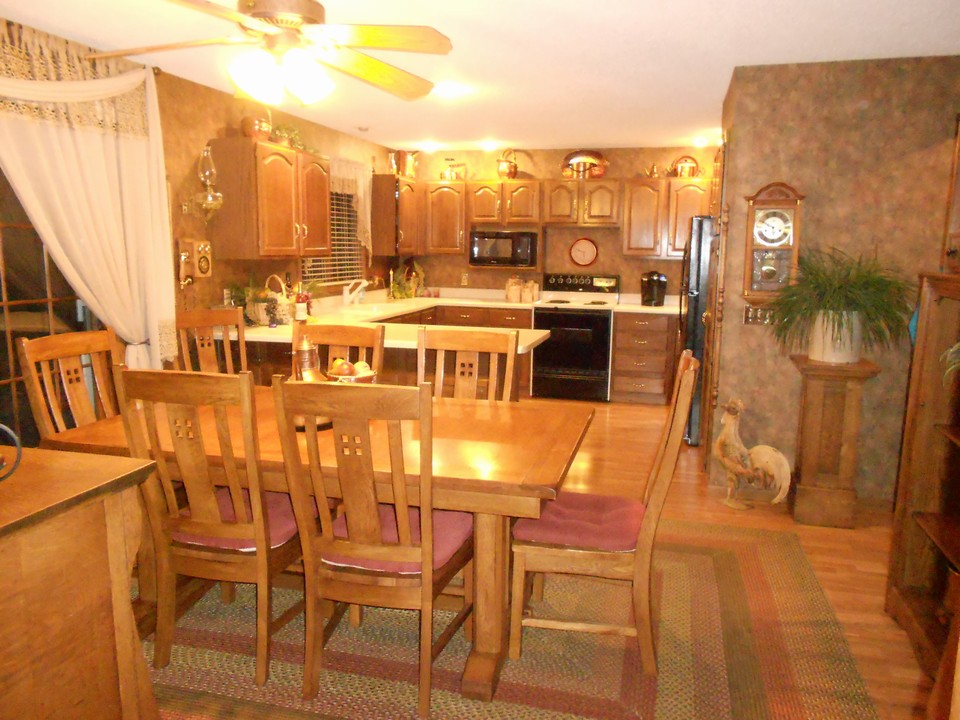 view of dining room and kitchen