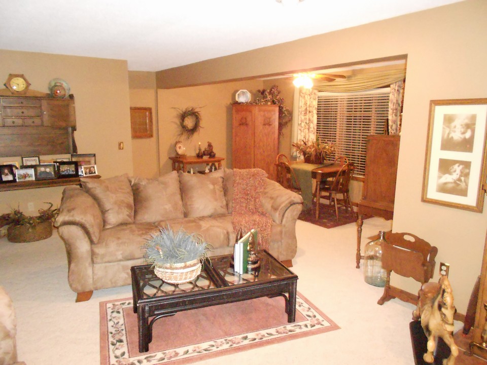 basement family room with fireplace