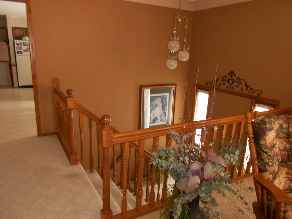 open stairway this is also the front door.