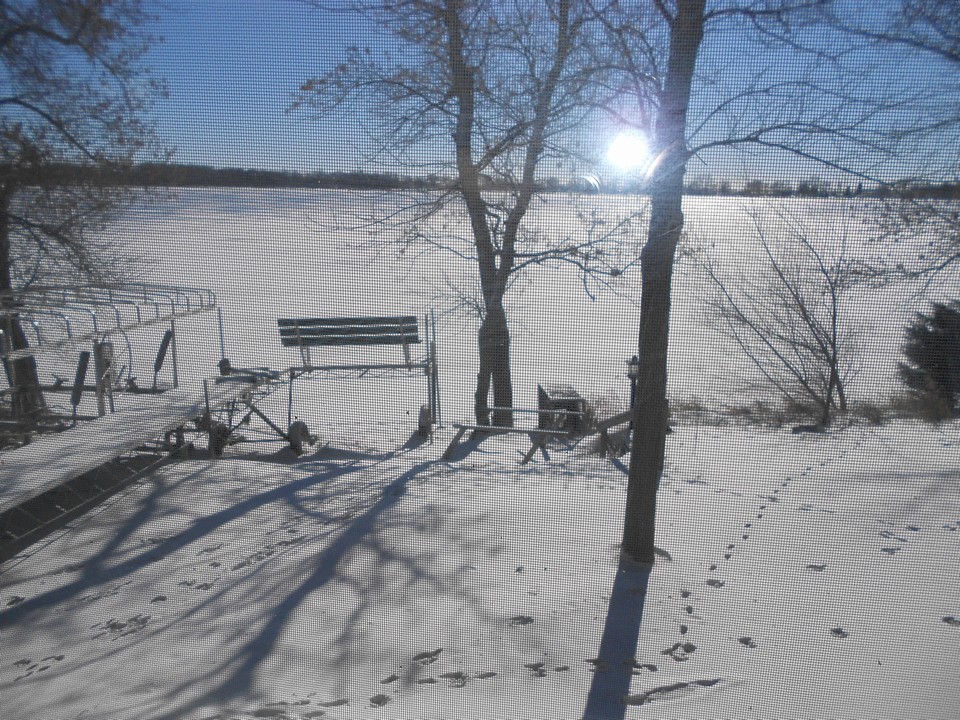 view of lake from house.